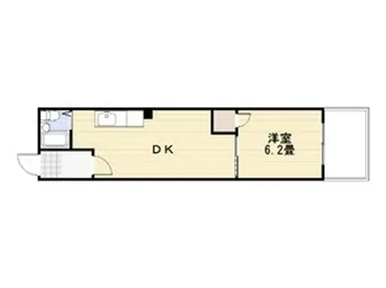 和光レジデンス天神(1LDK/5階)の間取り写真