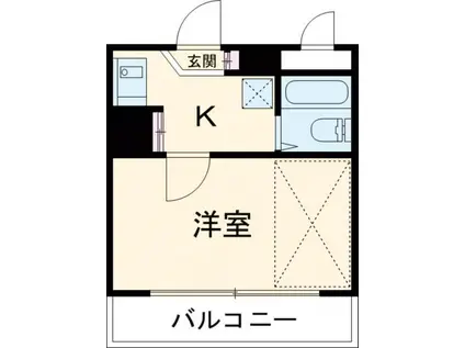 シティパレスJR郡山駅前P-2(1K/1階)の間取り写真