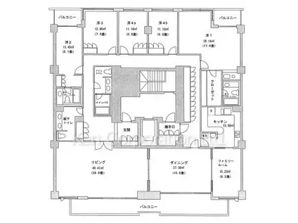 駒沢ガーデンハウス(5SLDK/6階)の間取り写真
