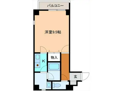 ラヴニール金沢駅西(1K/5階)の間取り写真