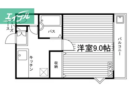 原宿コーポ(1K/2階)の間取り写真