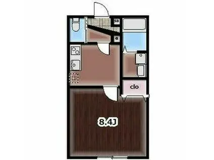 エレ・シャルム墨田(1K/3階)の間取り写真