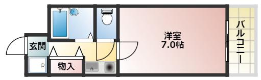 MS LEA KOUGOMINAMI(1K/3階)の間取り写真
