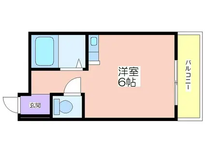イーズマンションV(ワンルーム/3階)の間取り写真