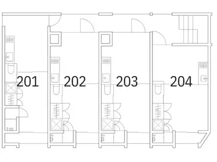 東京メトロ丸ノ内線 中野新橋駅 徒歩4分 3階建 築1年(ワンルーム/2階)の間取り写真