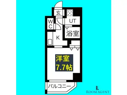シェモア泉(ワンルーム/4階)の間取り写真