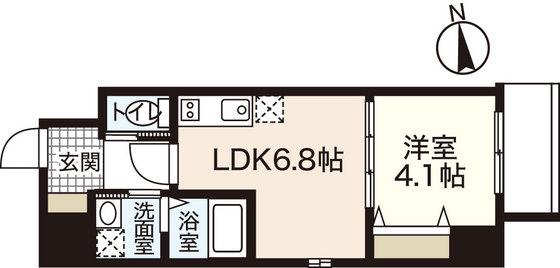 KATAYAMABLD23(1LDK/7階)の間取り写真