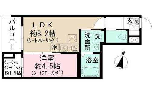 東京都練馬区上石神井南町計画(1LDK/2階)の間取り写真
