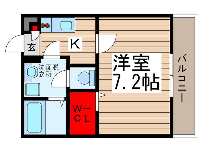 リブリオートレジデンス(1K/1階)の間取り写真