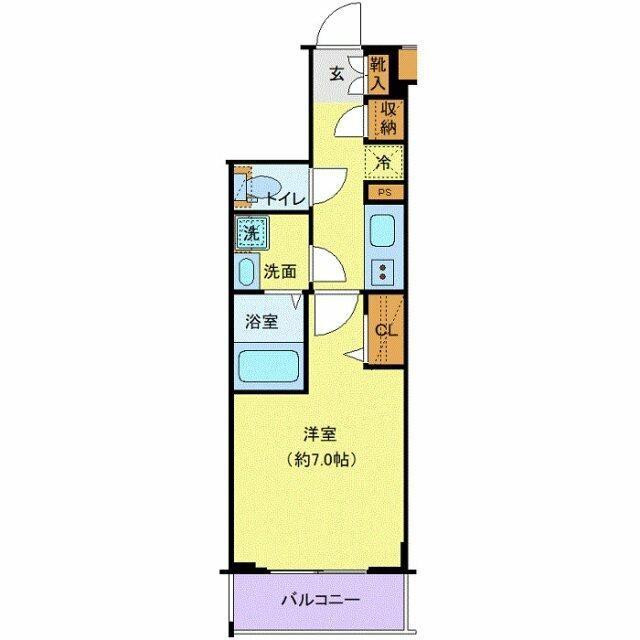 クレヴィスタ大塚(1K/3階)の間取り写真