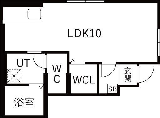 PROGRESS III(1K/1階)の間取り写真