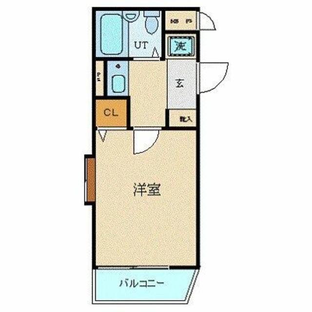 日神パレステージ相模原中央(1K/2階)の間取り写真