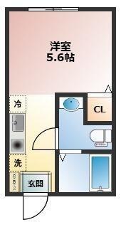 KEEP LAGOON 常盤台(ワンルーム/3階)の間取り写真