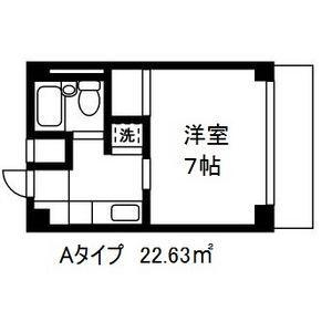 リヴェール川越(1K/4階)の間取り写真