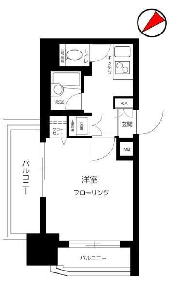 プロフ大塚(1K/8階)の間取り写真
