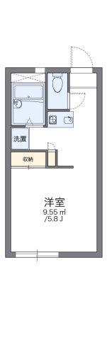 レオパレス錦(1K/1階)の間取り写真