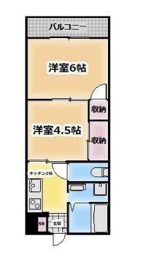 亀戸7丁目マンション(2K/2階)の間取り写真