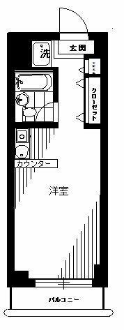 寿ビレッジ(ワンルーム/3階)の間取り写真