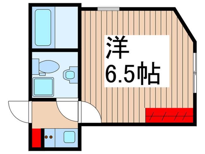 チュウジレジデンス(1K/2階)の間取り写真