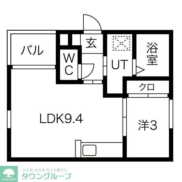 REGALEST 要(1LDK/1階)の間取り写真