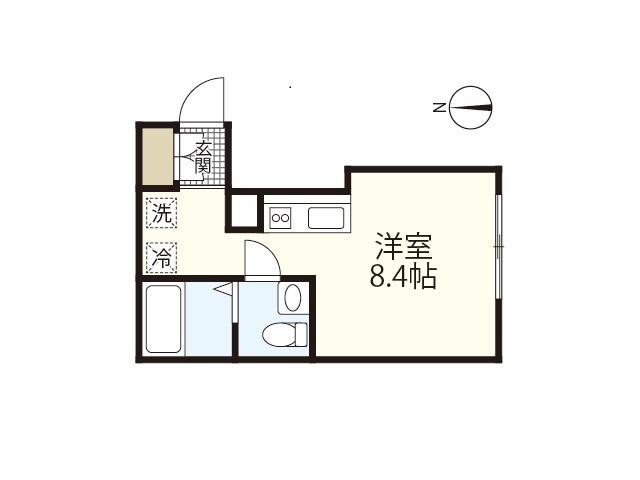 COLLINA本浦20(ワンルーム/2階)の間取り写真