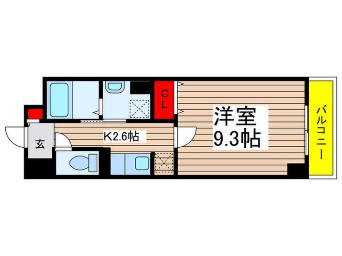 Y´S MOCA(1K/4階)の間取り写真