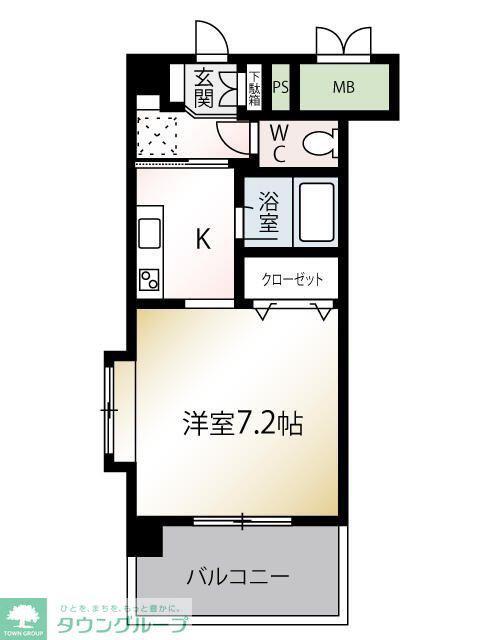 レジェンド永大(ワンルーム/2階)の間取り写真