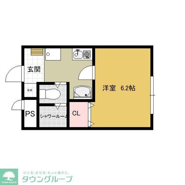 ST PLAZA SAKURAYAMA(1K/1階)の間取り写真