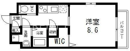 FORESTGRACE深江橋II(1K/5階)の間取り写真