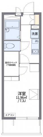 レオパレスCHI YO(1K/2階)の間取り写真
