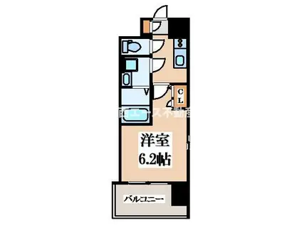 インザライフ大阪イースト RESIDENCE(1K/5階)の間取り写真