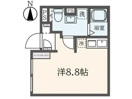 A LATO 日暮里(ワンルーム/3階)の間取り写真