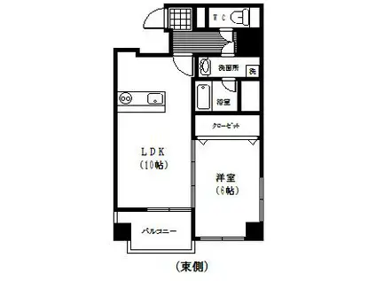 RUMA.橘通(1LDK/8階)の間取り写真