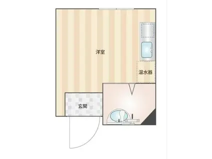 DMたけくらべ(ワンルーム/2階)の間取り写真