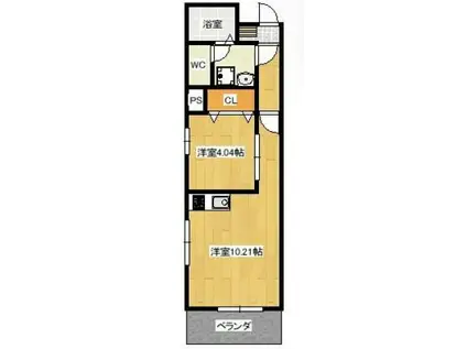 CAMPANELLA(1LDK/5階)の間取り写真