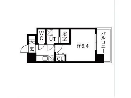 ワールドアイ大阪イースト CITY(1K/4階)の間取り写真