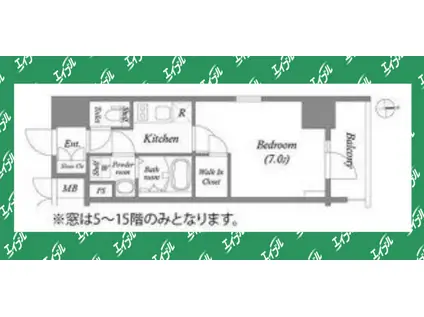 エスリード大須プレシア(1K/11階)の間取り写真