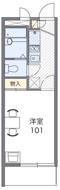 レオパレスミグニッツ(1K/3階)の間取り写真