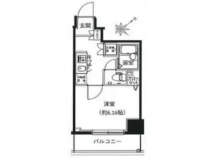 ドルチェ東京向島弐番館(1K/4階)の間取り写真
