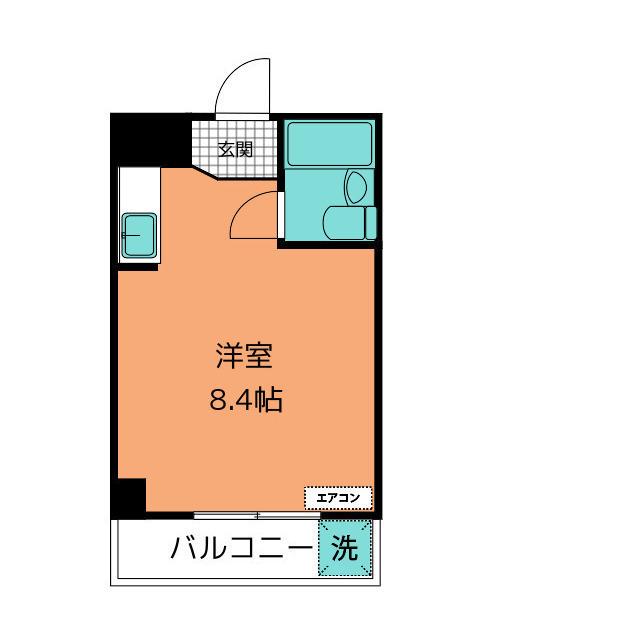 メゾン新宿町(ワンルーム/1階)の間取り写真