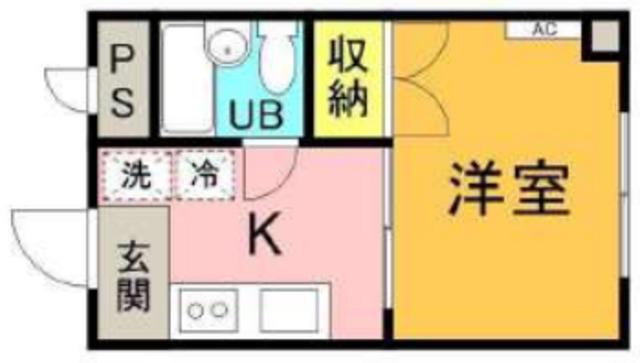 メゾン豊田(1K/1階)の間取り写真