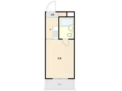 N メゾン・ド・オルジュ(1K/1階)の間取り写真