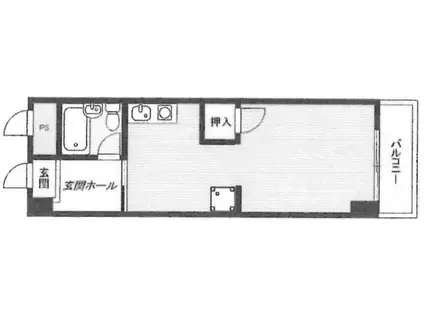 阪急曽根ユーリプラザII(ワンルーム/8階)の間取り写真