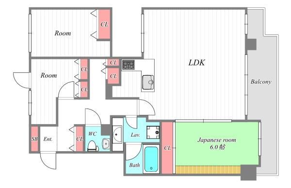 DO 鶴見(3LDK/11階)の間取り写真