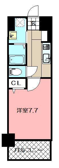 MDIグランコルディール室町(1K/9階)の間取り写真