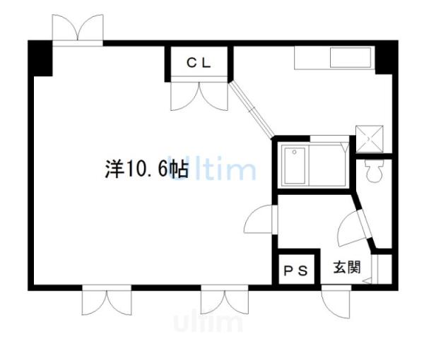 DS LYRA(1K/2階)の間取り写真