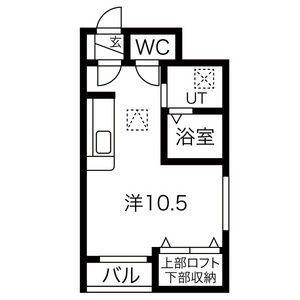 NOTOS HANDEN (1K/1階)の間取り写真