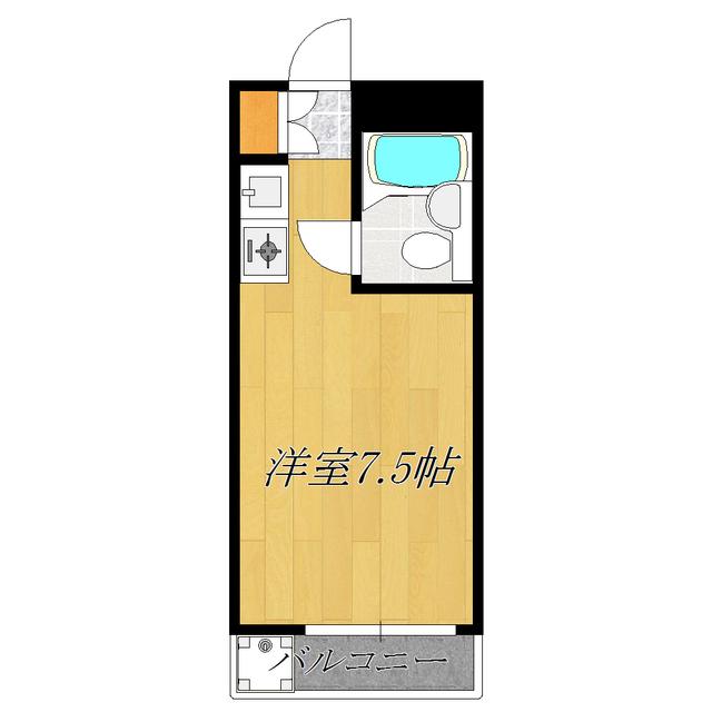 駒込K&Mビル(ワンルーム/4階)の間取り写真