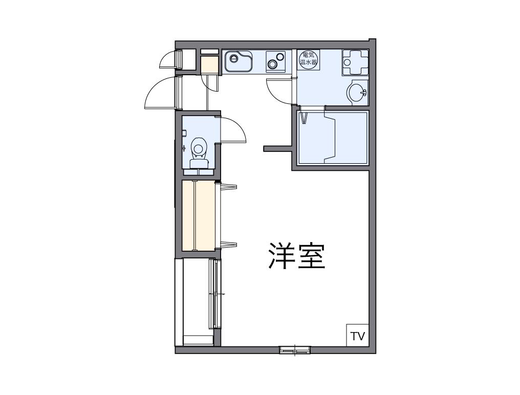レオパレス別所新町LA1(1K/1階)の間取り写真