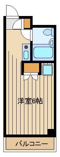 アーバンライフ赤塚(ワンルーム/3階)の間取り写真